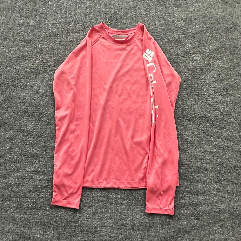 Columbia Shirt Womens Size S Pink PFG Omni-Shade Long Sleeve Athletic Fishing - Picture 1 of 7
